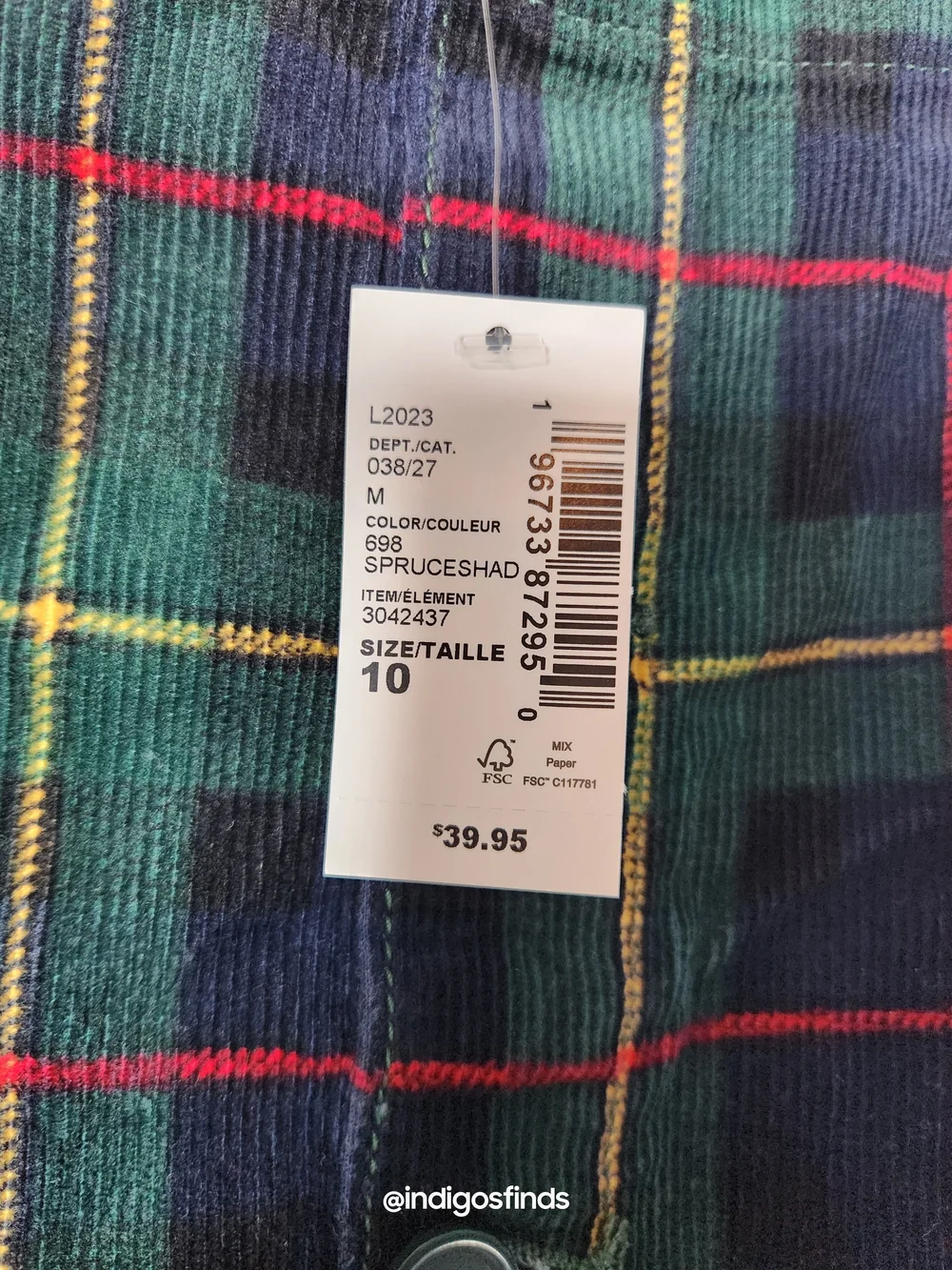 The Childrens Place classic plaid